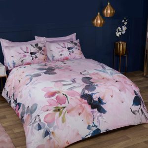 Large Watercolour Floral - Duvet Cover & Pillowcase Set