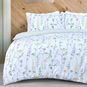 Meadow Stem - Reversible Duvet Cover & Pillowcase Set